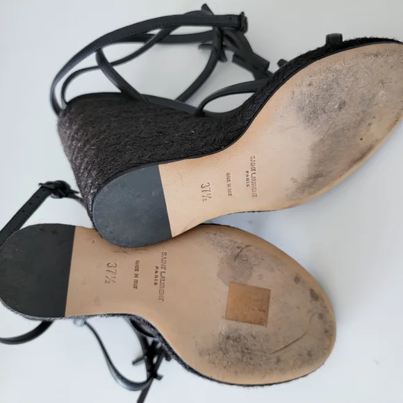 ❤️ SOLD ❤️ Authentic YSL Cassandra Wedges - Picture 10 of 10